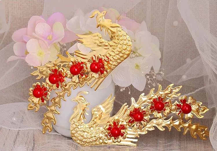 Феникс невесты костюм ювелирные изделия шпильки для головной убор волосы