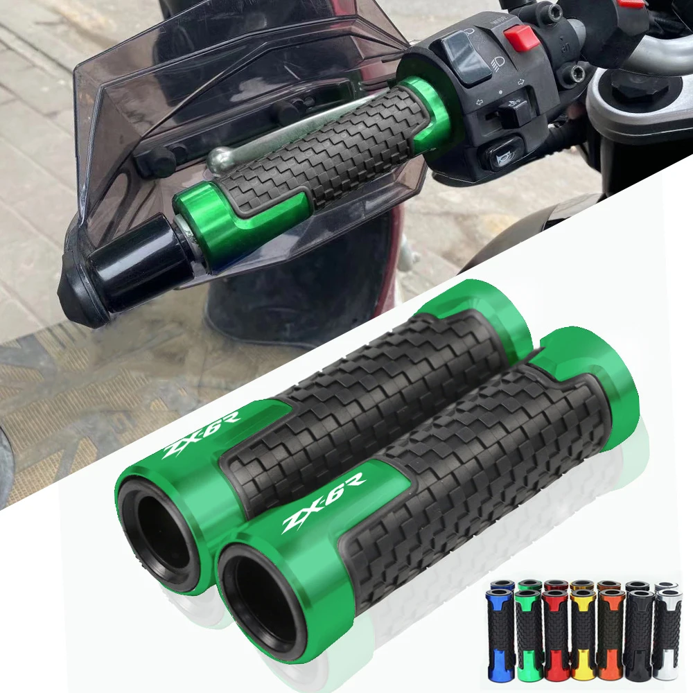 

Для KAWASAKI ZX6R ZX-6R ZX-636 ZX 6R аксессуары для мотоциклов Универсальные 7/8 ''резиновые рукоятки ручки