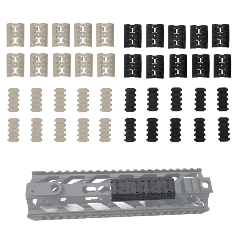 10 шт./компл. Крышка рельса панель Тактический Mlok рейку Вивера Чехлы для M Lok Sytem