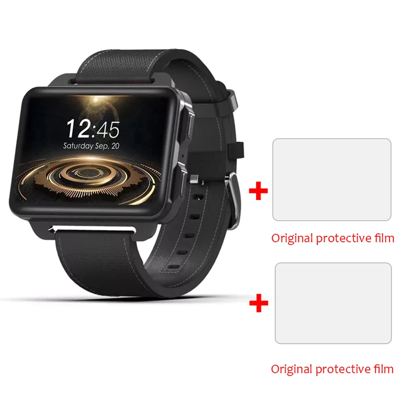Black add film LEM4 Pro, 2,2 дюймовый экран, 3g, Смарт-часы, Android 5,1, gps, wifi, 1 Гб+ 16 ГБ, 1200 мАч, большая батарея, Bluetooth, умные часы для мужчин и женщин - Цвет: Black add film