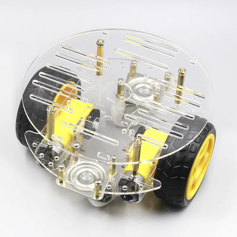 New Avoidance tracking Motor Smart Robot Car Chassis Kit Speed Encoder Battery Box 2WD Ultrasonic module For Arduino UNO R3 kit |
