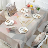 1 piece 3 colors nordic deer table cloth dust proof table cover rectangle square decoration home textile chic style