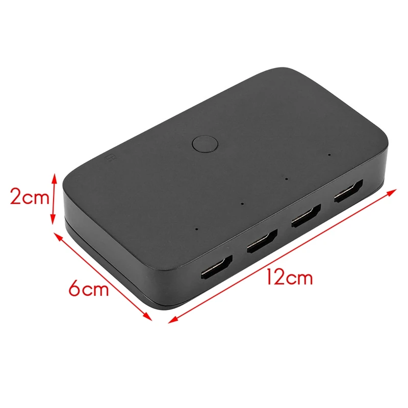 Квм-Консоль HDMI 4 порта USB HDMI-переключатель с кабелем 4K x 2K/30Hz для мыши клавиатуры