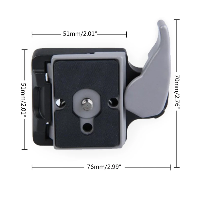 

Quick Release Plate 200PL-14 QR Plate Adapter Clamp Mount 1/4'' to 3/8'' Screw