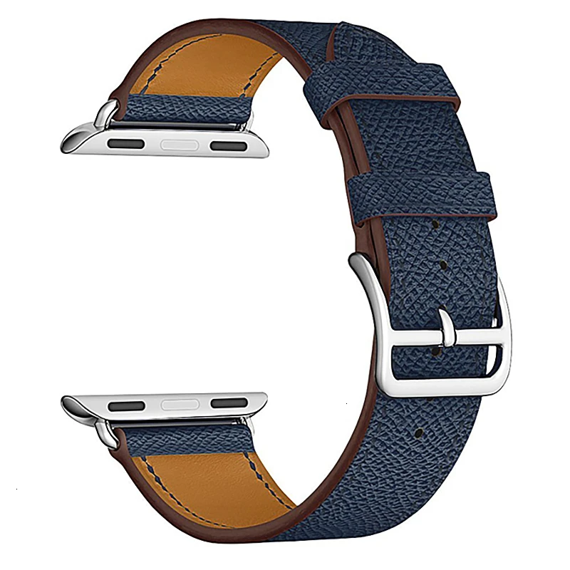 Ремешок из коровьей кожи для Apple Watch Band 44 мм iwatch Series 5 4 3 2 1 умные Аксессуары 42 мм петля 38 мм Замена браслета 40 мм