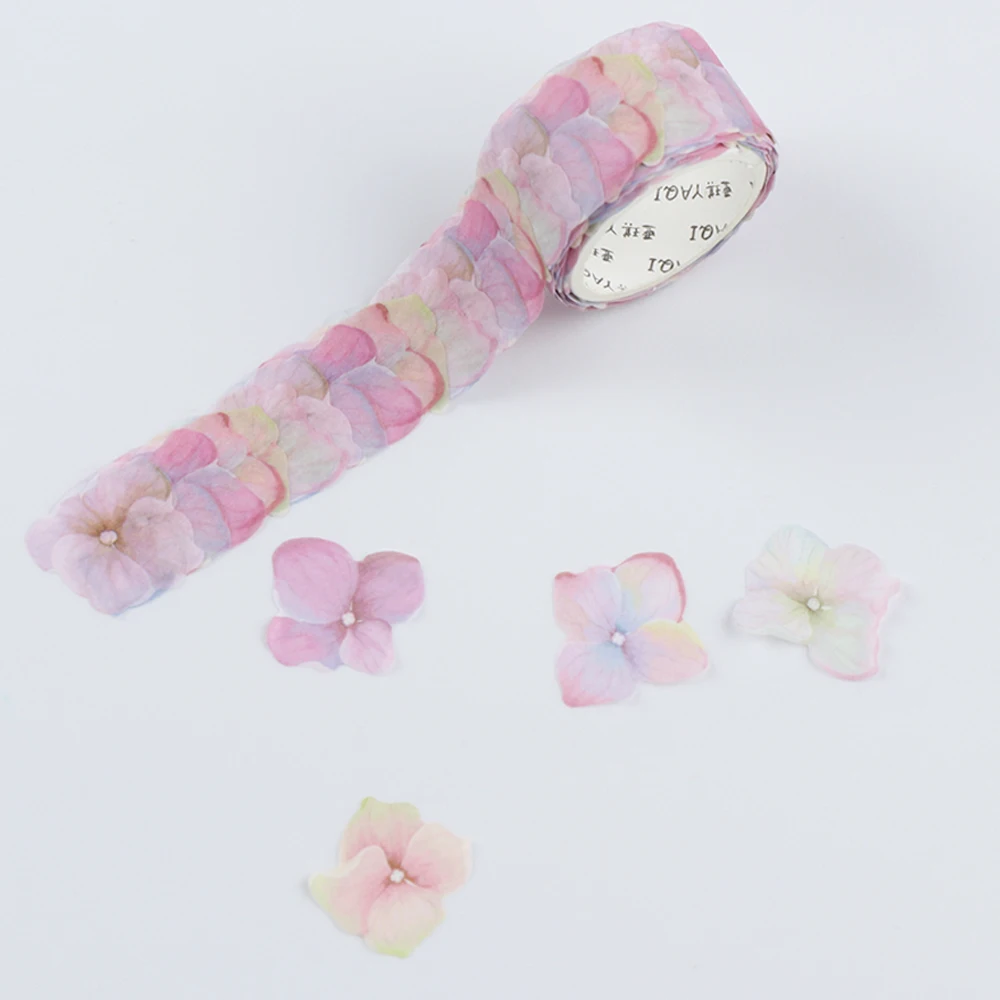 200 шт./рулон с цветочными лепестками лента Washi DIY Скрапбукинг дневник Бумага
