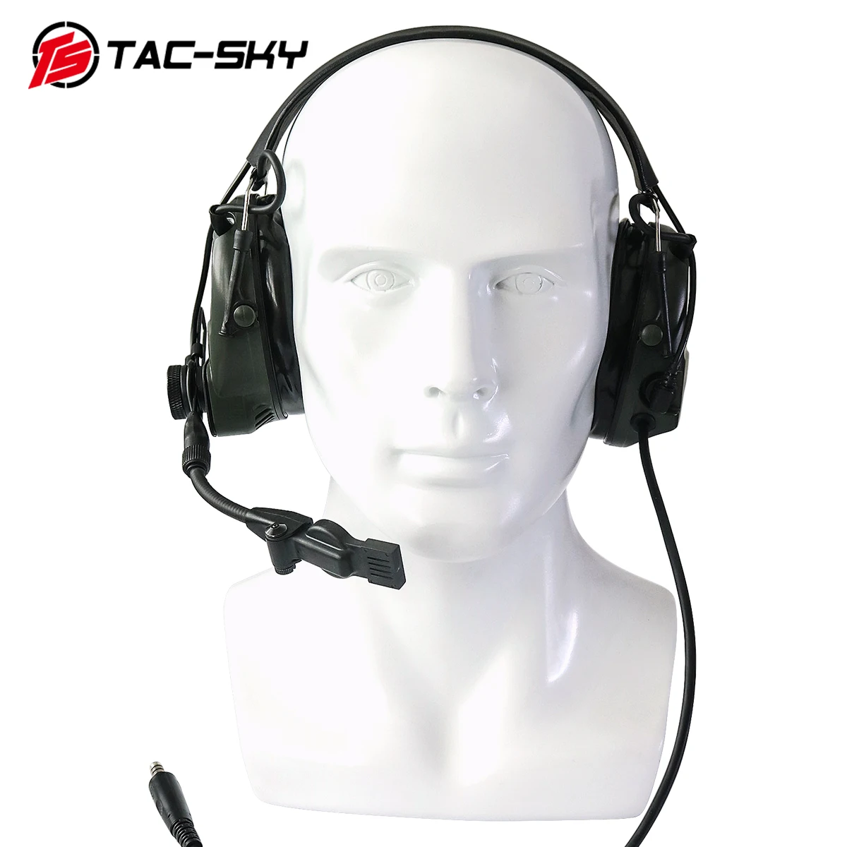 TCI LIBERATOR 1 TAC-SKY silicone earmuffs noise reduction pickup military tactical shooting walkie talkie headset FG