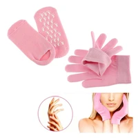silicon moisturising socks and gloves gel inner use for cracked foot hands whitening softening skin care