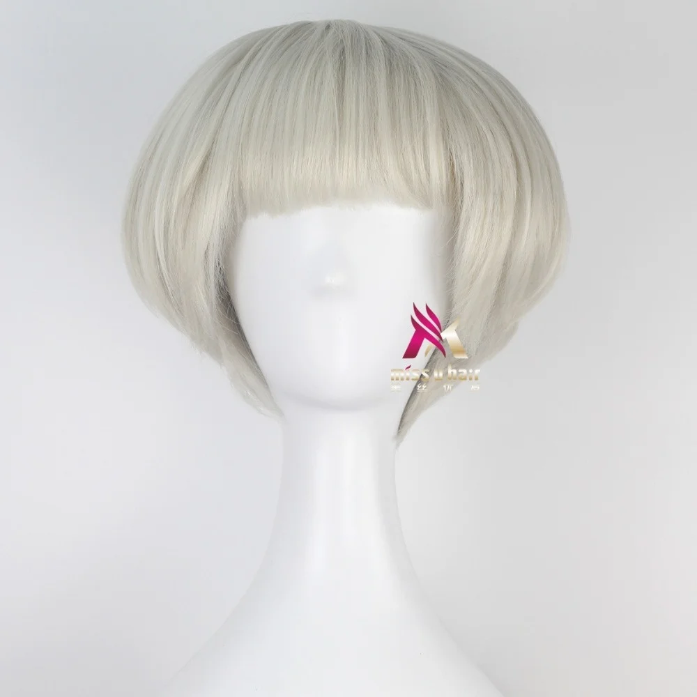 Halloween Pursuit Women Grainne cosplay Wig gold Short Bob Haircut Cosplay hair Role Play costumes +wig cap | Тематическая одежда