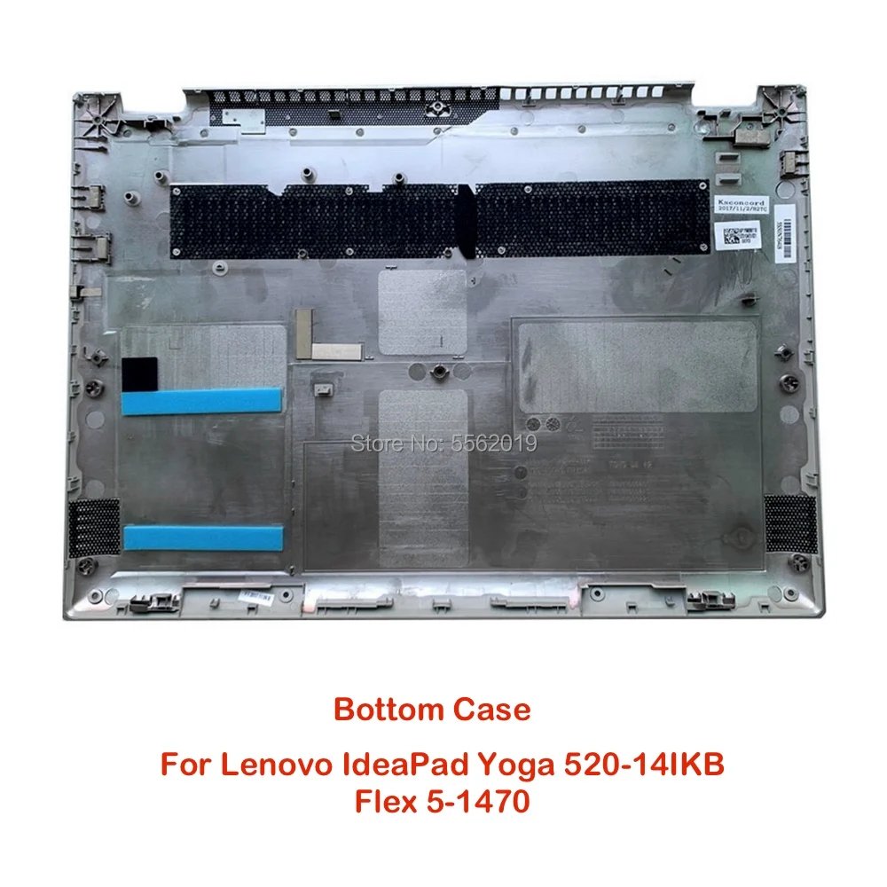 

Laptop Frames for Lenovo Ideapad Yoga 520-14IKB Flex 5-1470 5CB0N67572 Shell Base Bottom Cover Lower Case D Cover AP1YM000110