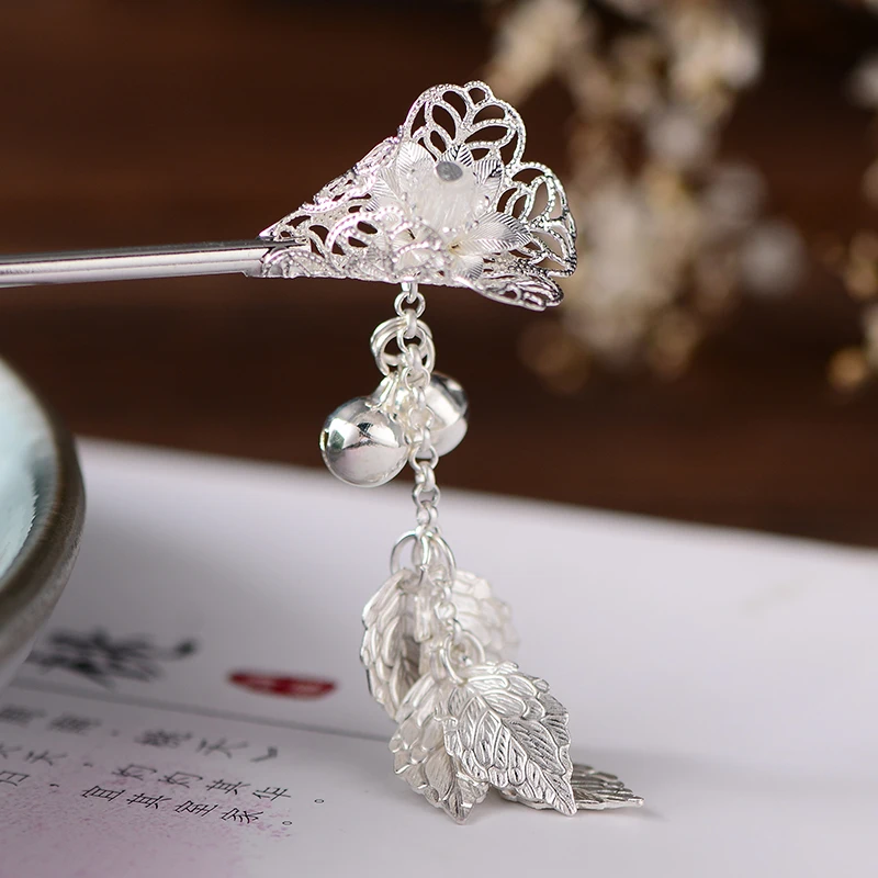 Заколки для волос Kanzashi Bell кисточка Шпилька, которая сотрясается при ходьбе в древнем стиле Hanfu шпилька китайский стиль головной убор Hanfu аксессуары для косплея