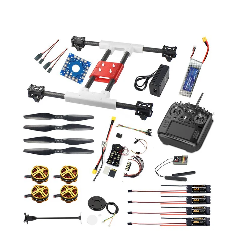 

DIY H467 467mm RC Quadcopter Kit 2-4S with APM/PIX Flight Controller 40A ESC 4108 720KV Motor Carbon Fiber Propeller