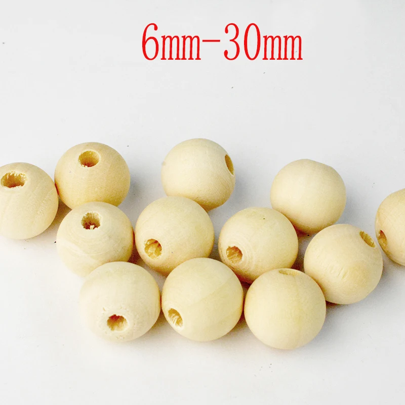 FLTMRH DIY 6/8/10/12/14/16/18 мм дешевые модные горячие бусины из натурального круглого дерева для изготовления ювелирных изделий, браслетов, ожерелий