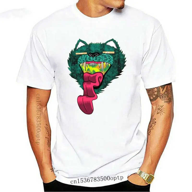 

Сумасшедшая уличная футболка, черная футболка для парней, футболка с рисунком монстского кота, дизайнерская тканевая футболка для вечеринк...