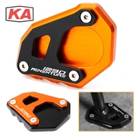 whith logo motorcycle cnc kickstand for 1050 1090 1190 1090 1290 adventure adv foot side stand extension support plate pad