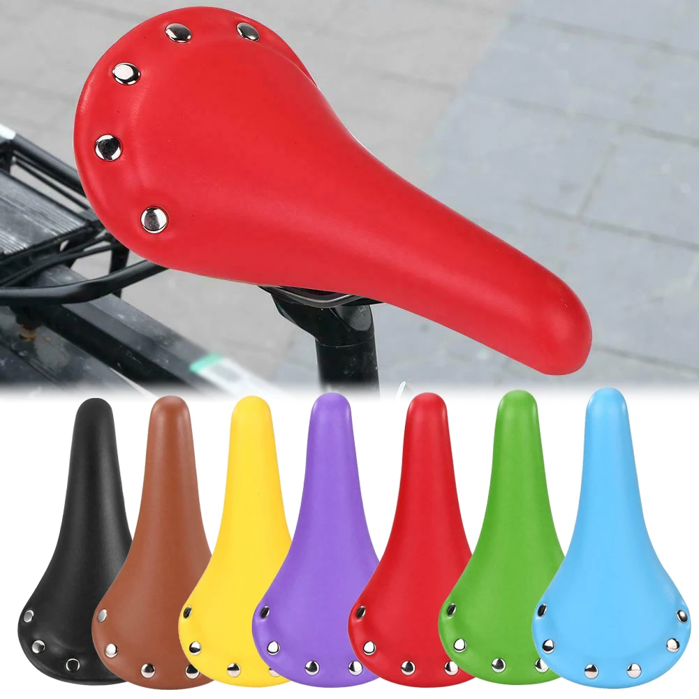 1 шт. седло для велосипеда с фиксированной передачей кожаная Удобная подушка