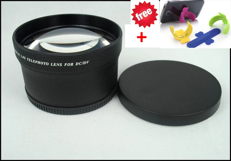 Металлическая профессиональная макрокамера 77 мм 2.0X телеобъектив для цифровой