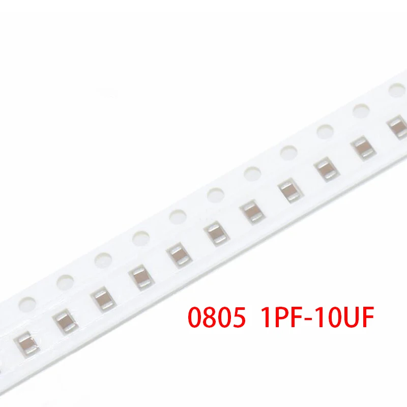 100PCS 0805 smd capacitor ceramic 1PF-10UF 20PF 220PF 330PF 680PF 4.7NF 22NF 33NF 10NF 220NF 1UF 2.2UF 4.7UF 10UF capacitors | Электронные