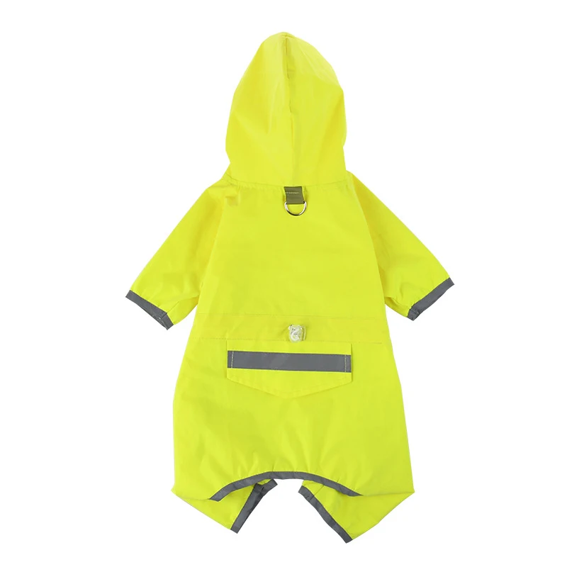Светоотражающий водонепроницаемый дождевик для собак дождевая куртка дышащая