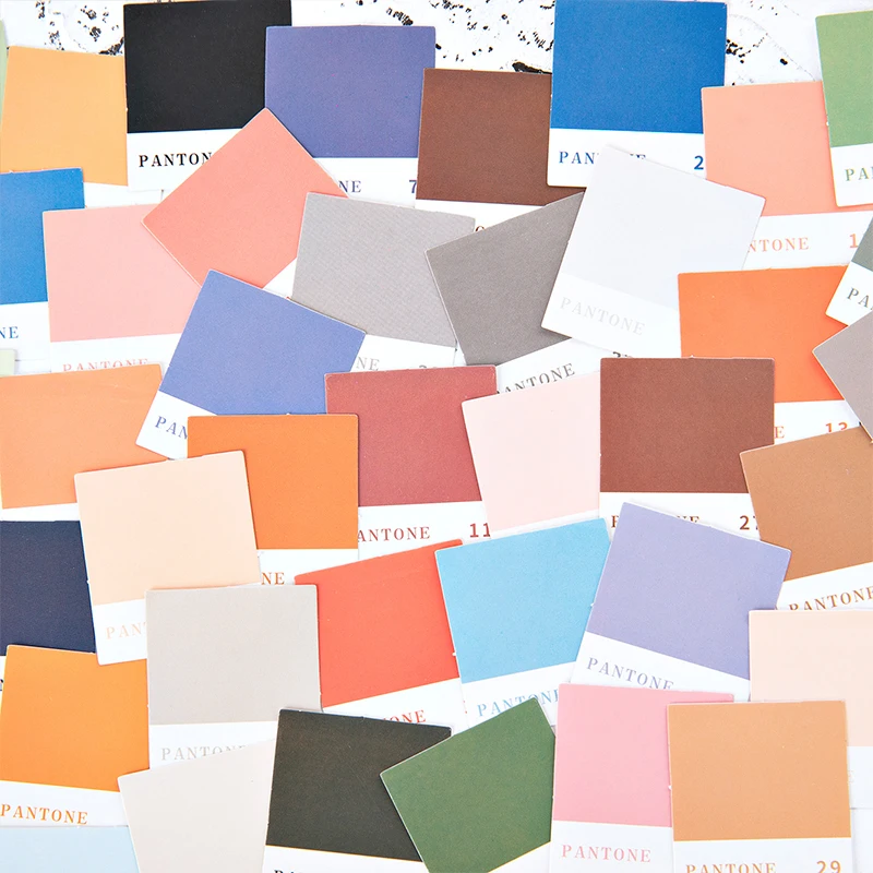 Creative 45 Colours Tag Writable Paper Stickers Decoration DIY Album Diary Scrapbooking Label Stationery Stickers