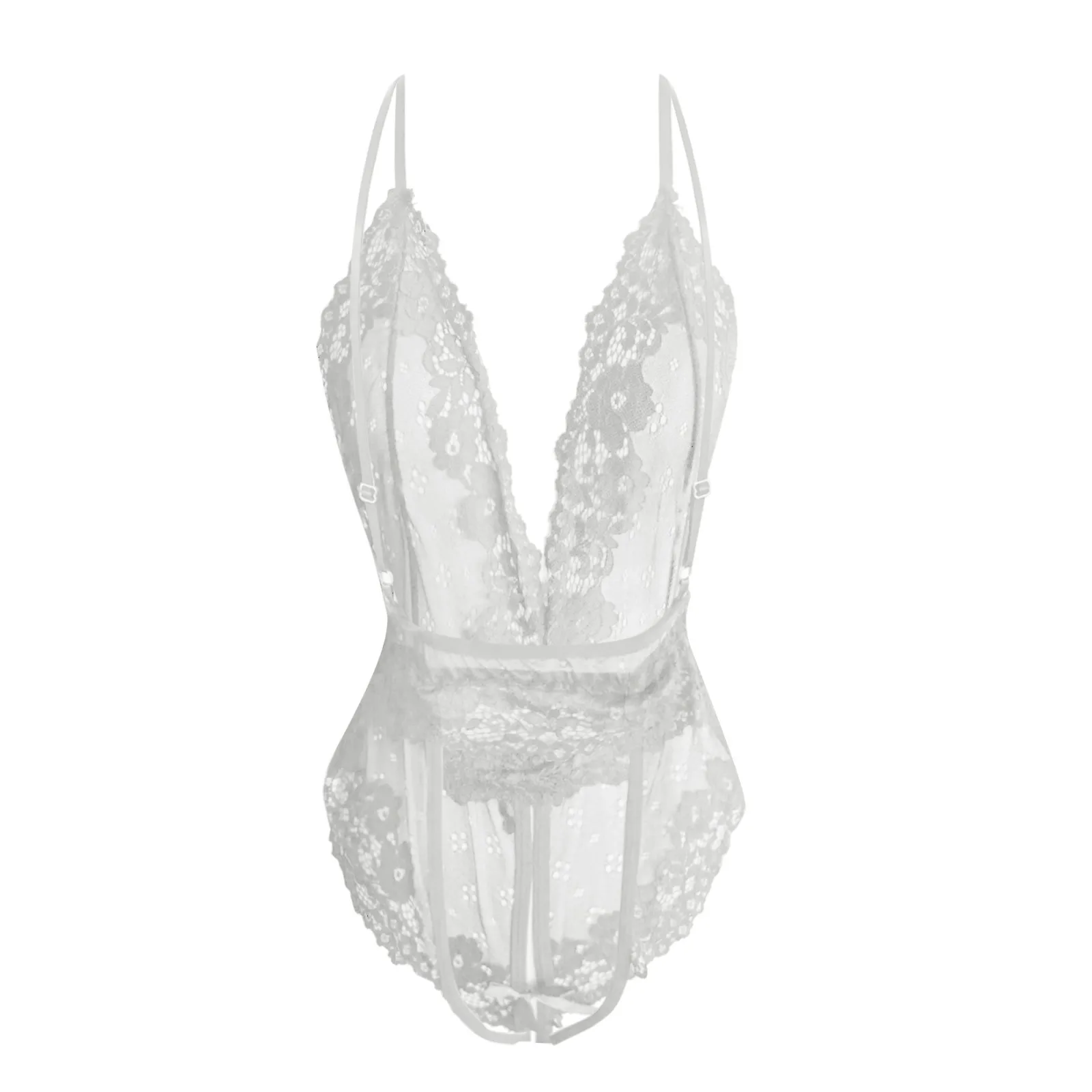 Женское прозрачное кружевное нижнее белье сетчатые кружевные прозрачные Тедди с