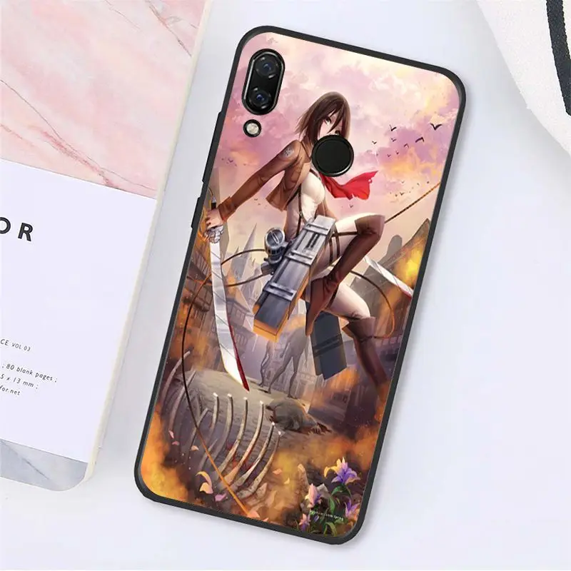 Чехол для телефона Yinuoda с японским аниме атакой на титанов Xiaomi Redmi Note 7 5 4 5plus 7A 6A note4