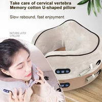 massager electric finger press neck relaxing pillow shoulder intelligent infrared heat kneading medical care home car massagert