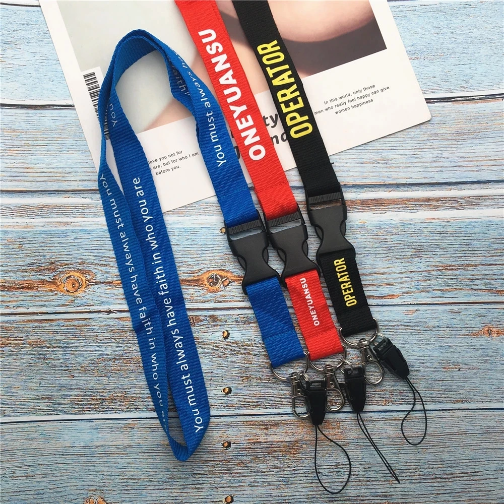 Модные бирки с листьями ремни на шею ремешки для ключей ID Card Pass тренажерный зал