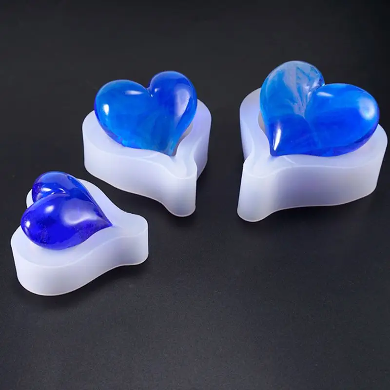 

DIY Crystal Epoxy Mold Heart Shape Multi-spec Digital Game Silicone Mould Dropshipping