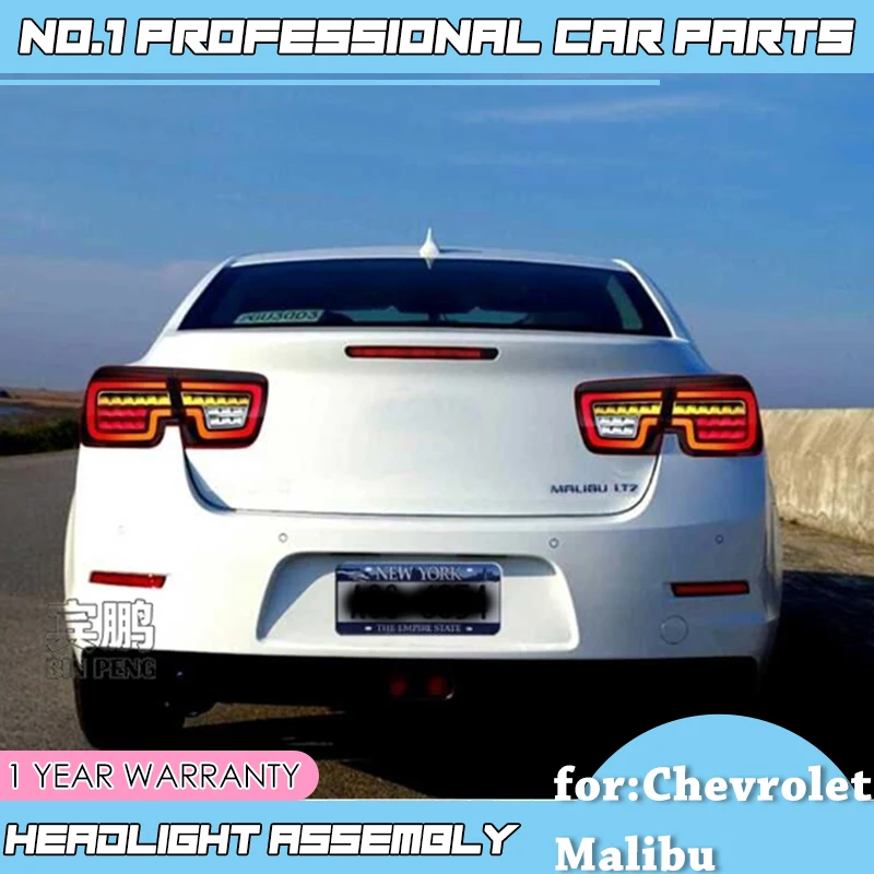 

car accessories for Malibu Tail Lights 2011 2012-2015 Malibu LED Tail light Rear Lamp LED DRL+Brake+Park+Signal Stop Lamp