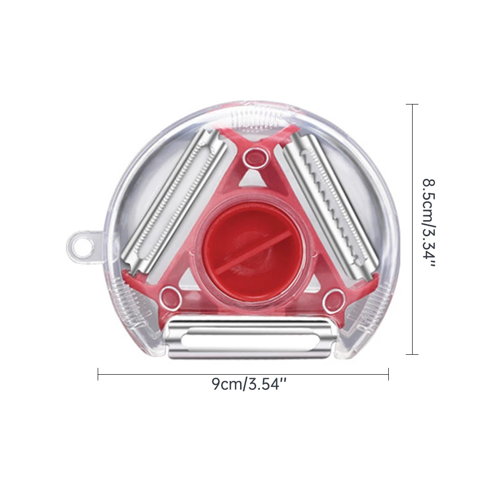 

3 In 1 Magic Trio Peeler Set Slicer Stainless Steel Peeler Shredder Julienne Cutter Multi Peel Blade Zesters Grater Kitchen Tool