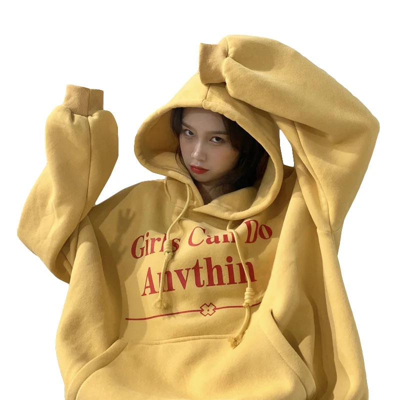 

Coat female spring and autumn tide Joker 2020 new Korean version loose hooded ins wind thin student casual pullover top 8386#