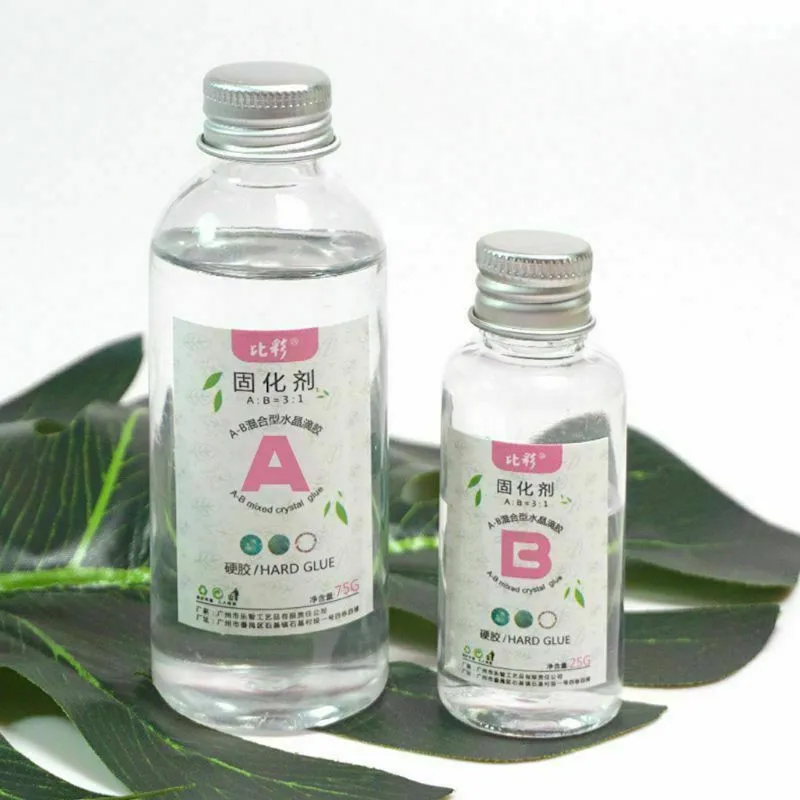 2 шт. для изготовления ювелирных изделий эпоксидный кристалл клей прозрачная