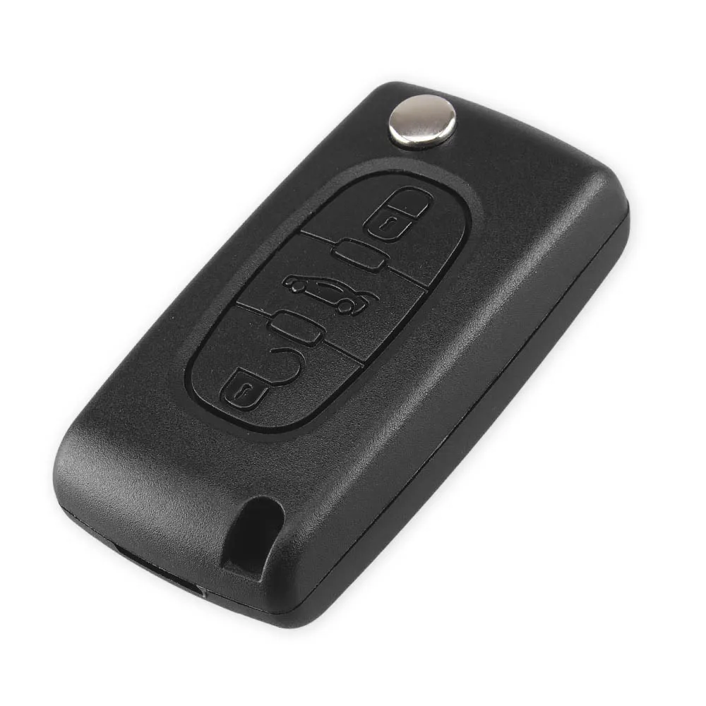 KEYYOU 3 Buttons Flip Remote Key Shell Car Keys Blank Cover For Citroen (Blade With Groove) CE0523 Type | Автомобили и мотоциклы