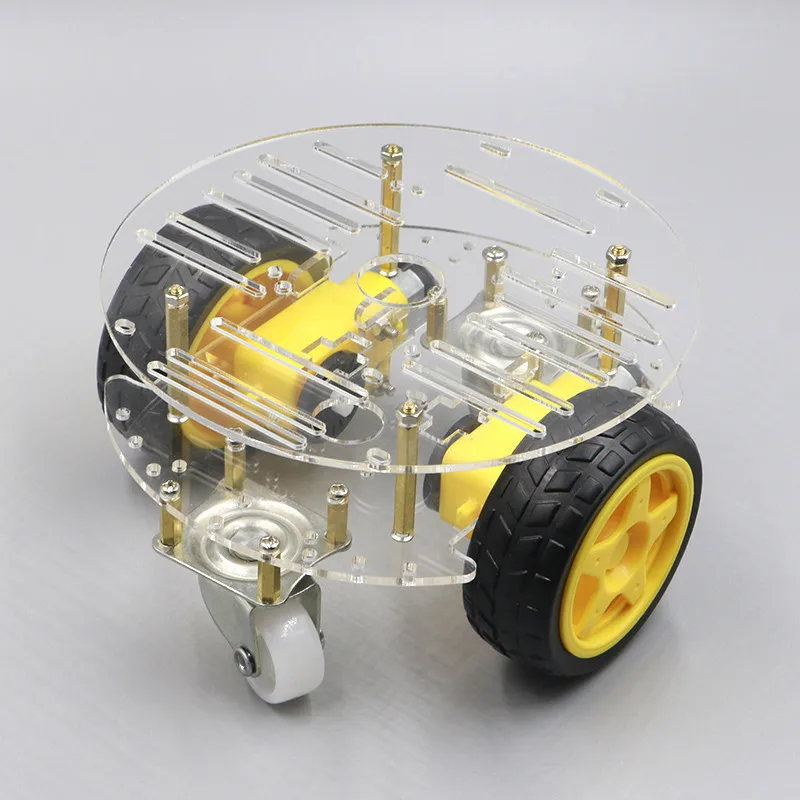 New Avoidance tracking Motor Smart Robot Car Chassis Kit Speed Encoder Battery Box 2WD Ultrasonic module For Arduino UNO R3 kit |