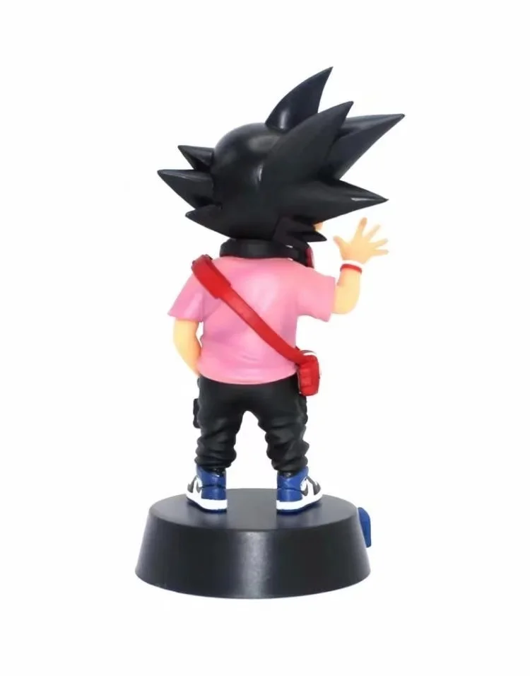 

Hot Anime Popular Logo Red Pink Goku 18CM PVC Action Figure Toys Dolls