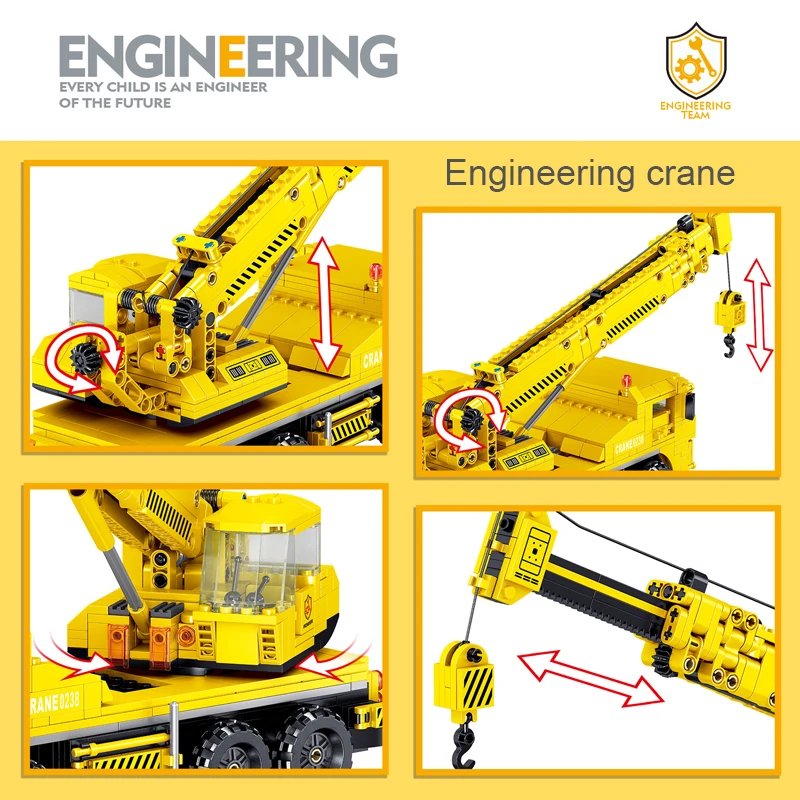 808 шт. Строительство подъемный кран строительные блоки для автомобилей городских