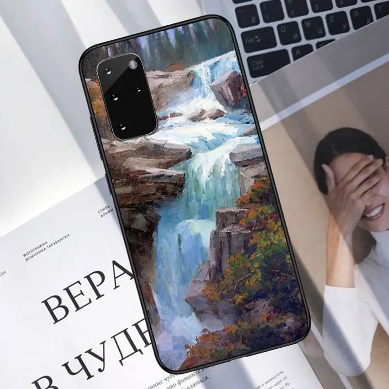 

painting flower Phone Case For Samsung galaxy S 7 8 9 10 20 edge A 6 10 20 30 50 51 70 note 10 plus