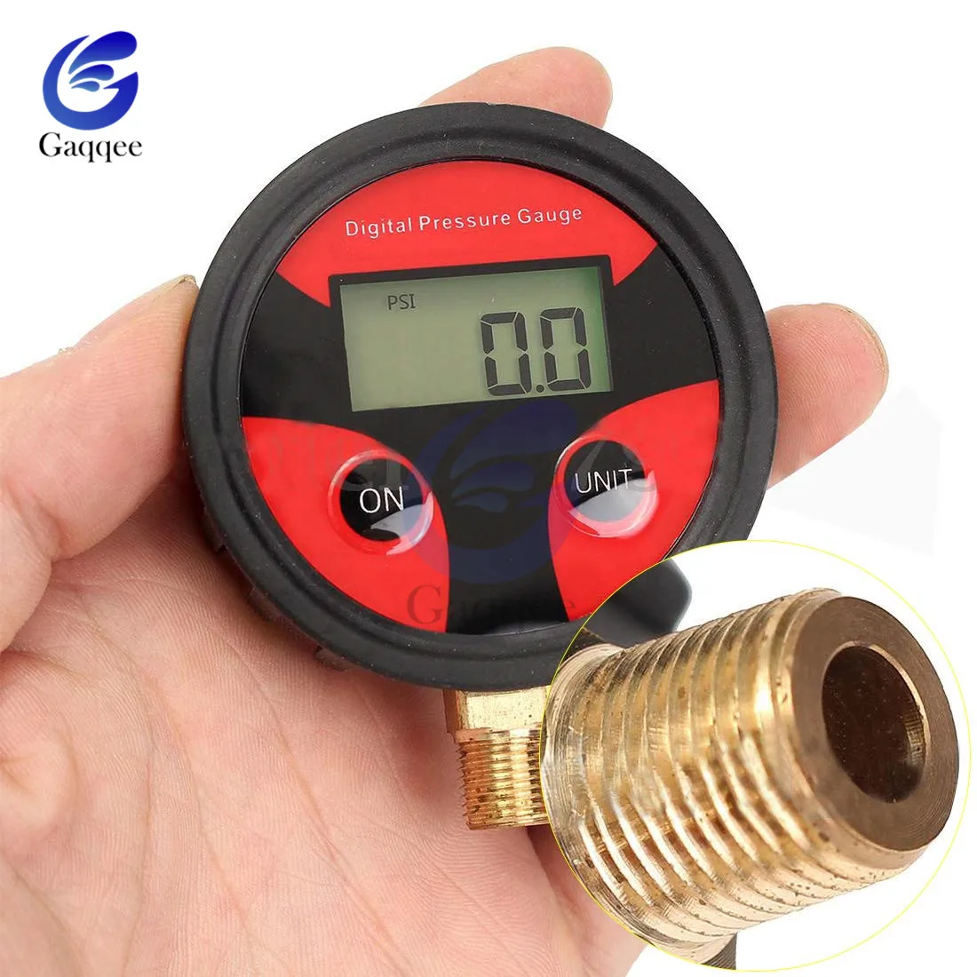 0-200PSI датчик давления воздуха циферблат метр тестер медь+ резина цифровой датчик давления в шинах Инструмент для автомобиля грузовика мотоцикла авто шины