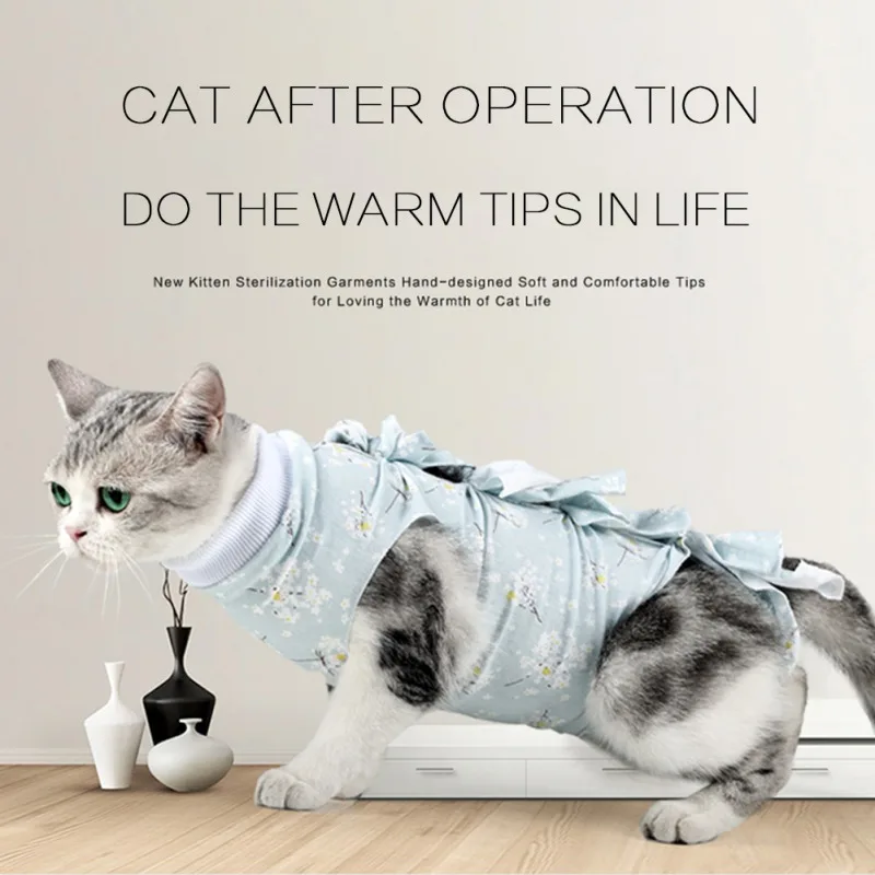 

Pet Clothes Post-operative Weaning Clothes Breathable Physiological Clothes Pet Clothes Medication Anti-lick Cat Supplies