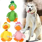 Новые игрушки для собак, жевательная игрушка для обучения щенкам, пищалка для собак, плюшевая утка со звуком для маленьких собак, игрушки, товары для домашних животных