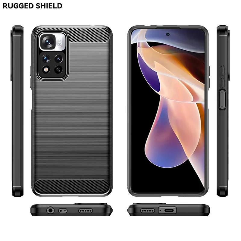 for cover xiaomi poco m4 pro case shockproof back tpu soft case for poco m4 pro 5g cover redmi note 11 pro poco m3 m4 pro fundas free global shipping