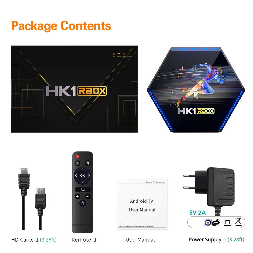 

Smart TV Box HK1 RBOX R2 Android 11.0 RK3566 Quad Core 2.4G/5G Dual-Band WiFi BT 4+32GB/4+64GB/8+64GB Set Top Box