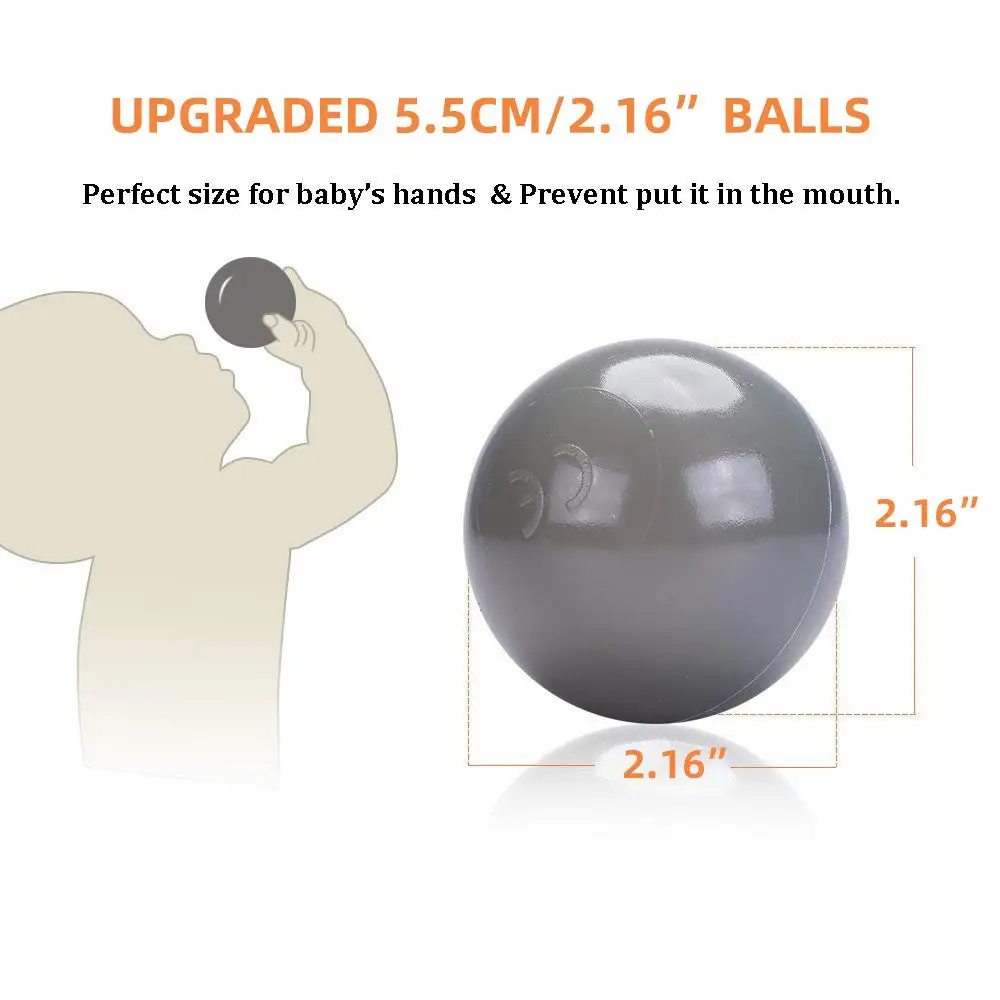 100 шт. Детские Разноцветные Пластиковые Мячи для ямы безопасные детские