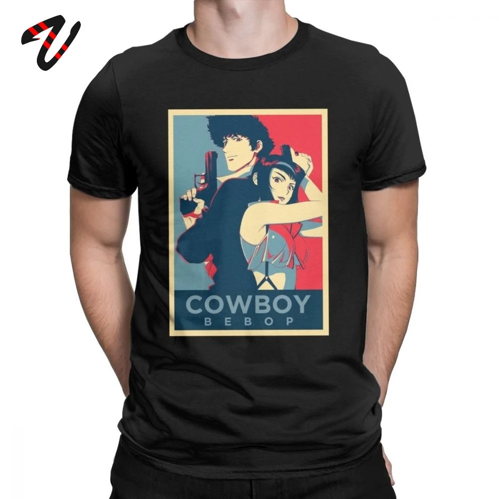 Мужская футболка Cowboy Bebop с рисунком из аниме короткими рукавами Космический