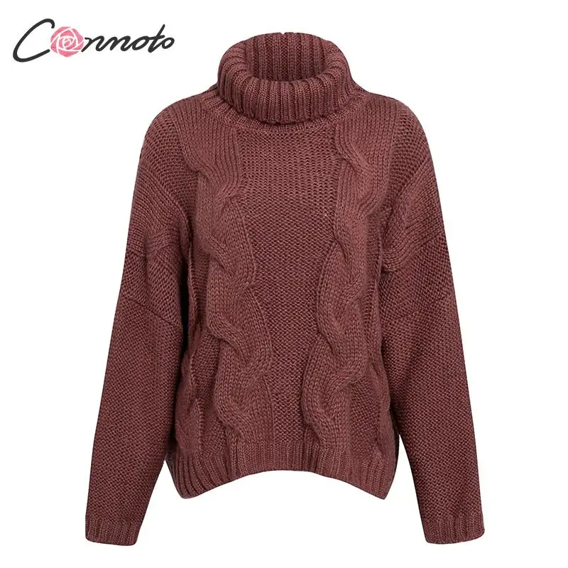 Conmoto 2019 осень зима женские джемперы свитер Женский Повседневный водолазка