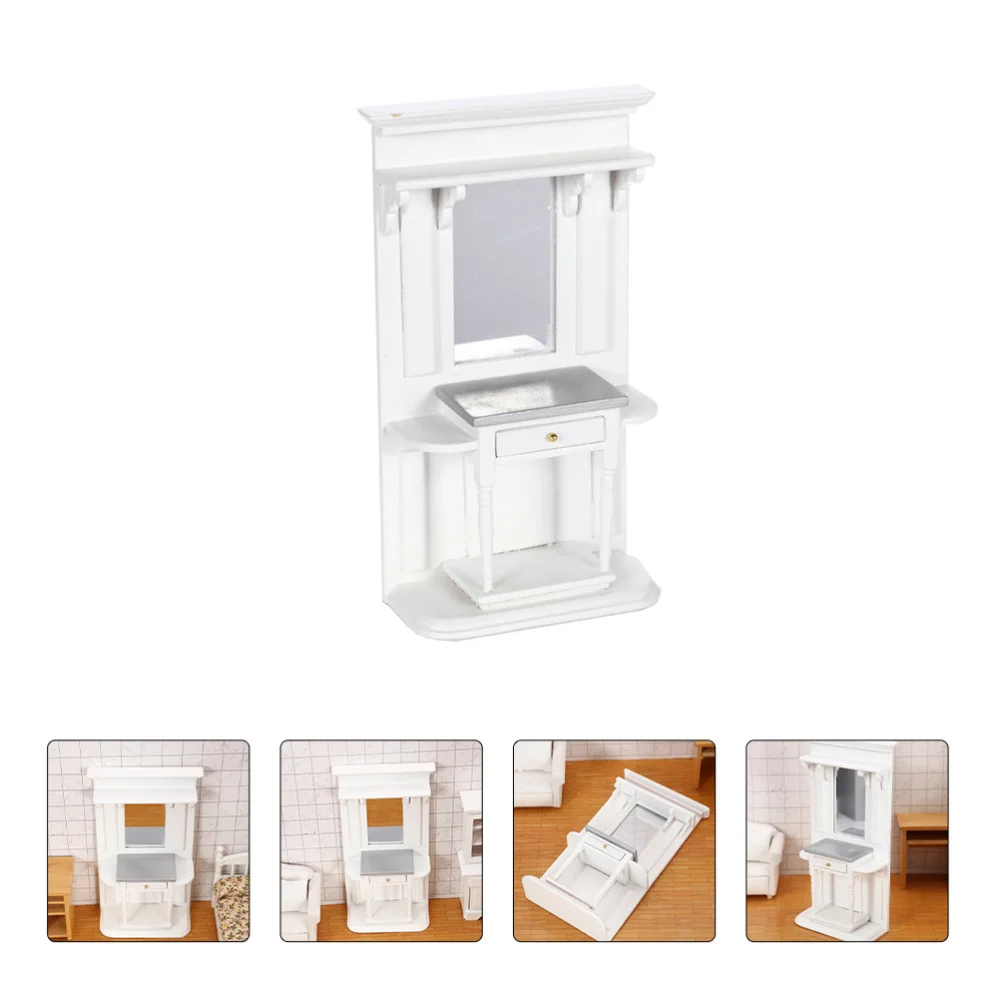 

1pc Delicate Mini Dressing Table Durable Dressing Table Premium Mini Furniture