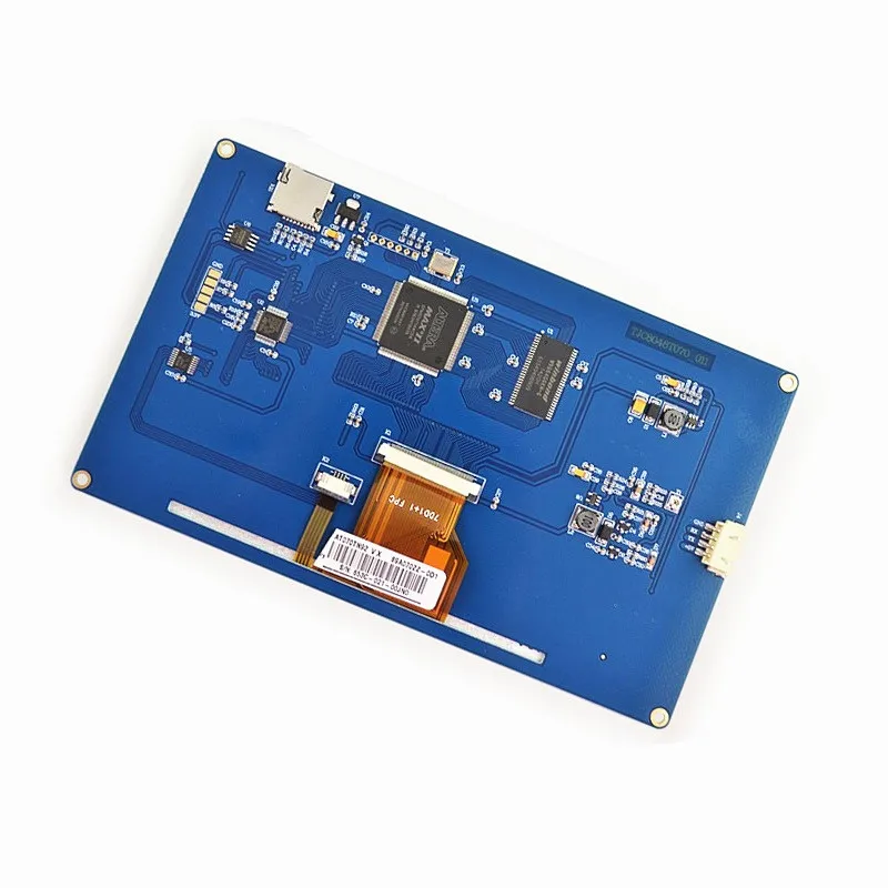 7 дюймов USART HMI конфигурации Экран с GPU шрифт последовательный на тонкопленочных