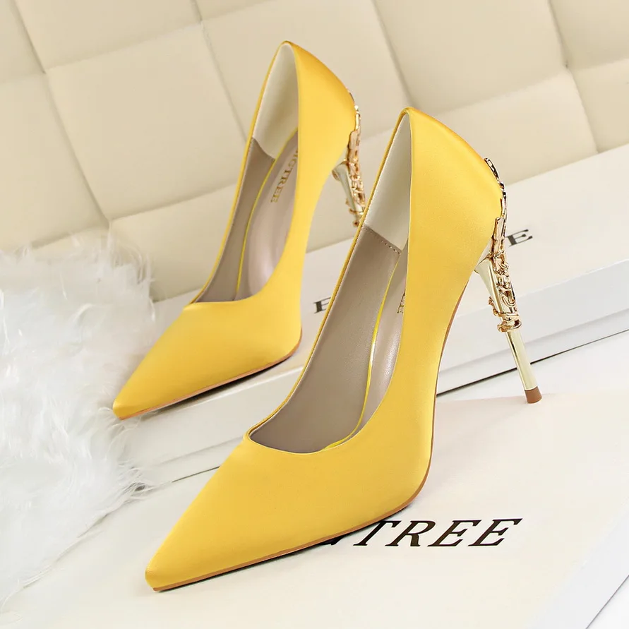 Новинка 2020 года женские туфли лодочки на высоком каблуке 10 см цвет синий шелковые