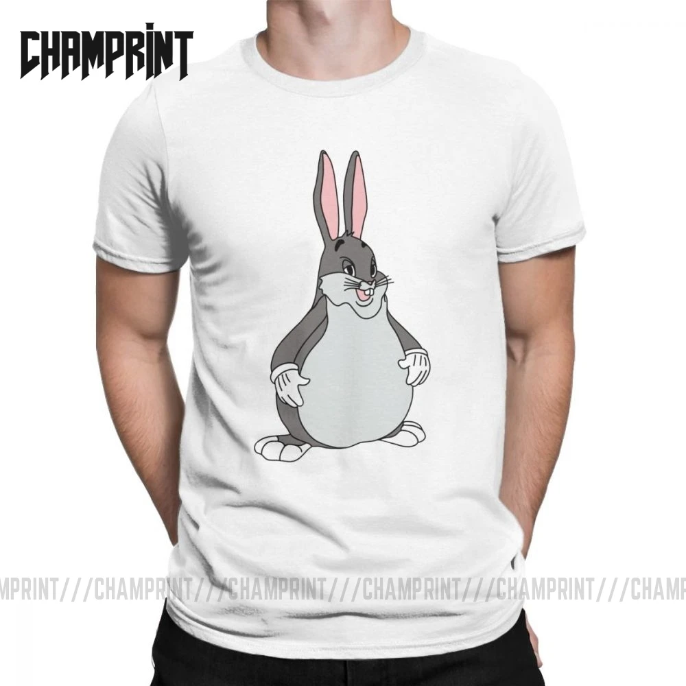 Мужская футболка Big Chungus для досуга чистый хлопок футболки с коротким рукавом